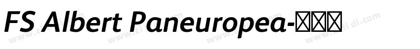FS Albert Paneuropea字体转换